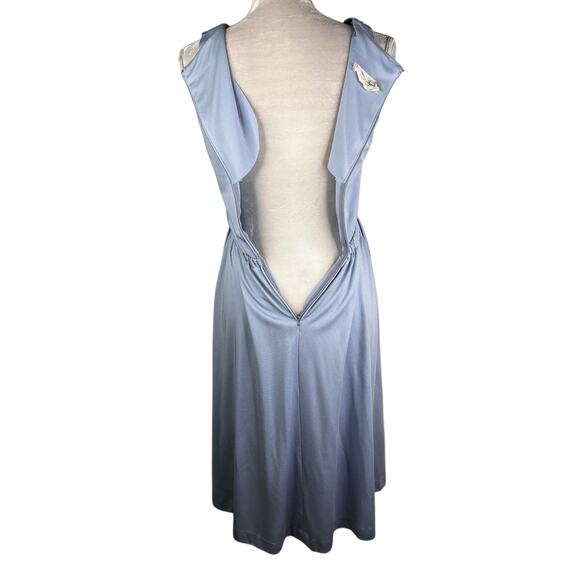 Alison Ayres Vintage Dress 10 Sleeveless Midi USA 60s70s - Picture 13 of 14